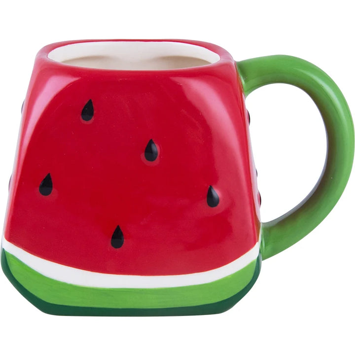 Tazza creativa con anguria rossa