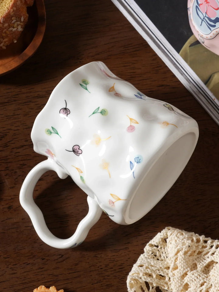 Tazza in ceramica Fiore fatto a mano
