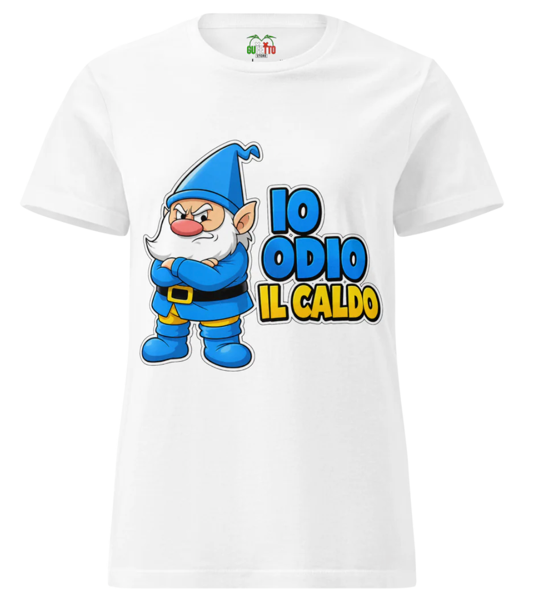T-shirt Bianca Donna Odio il Caldo Outlet