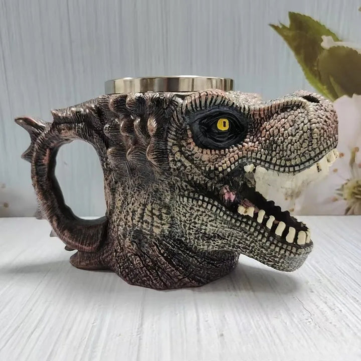 Tazza di Dinosauro Resina creativa Acciaio inossidabile
