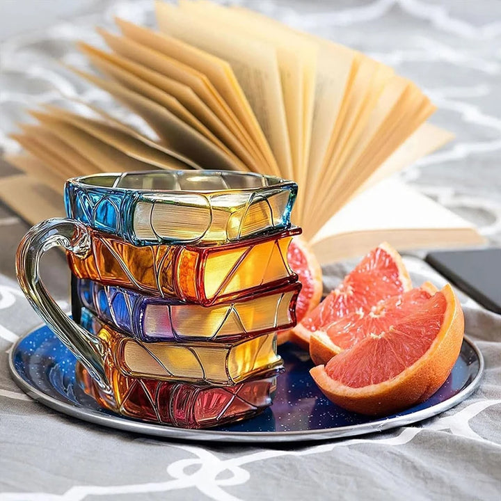Tazza Libri dipinta da 11 once