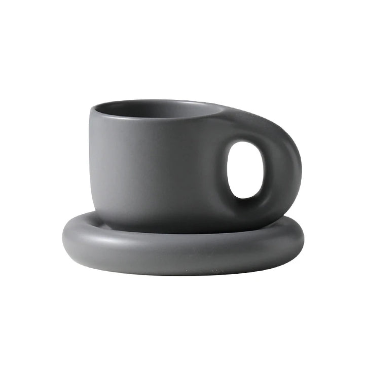 Tazza paffuta fatta a mano grassa da 400ml