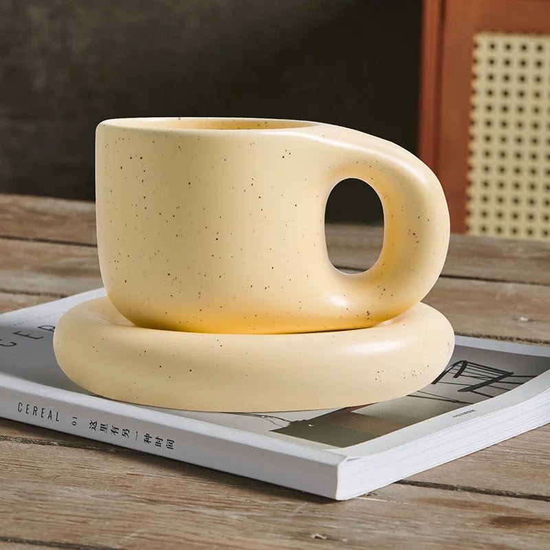 Tazza paffuta fatta a mano grassa da 400ml