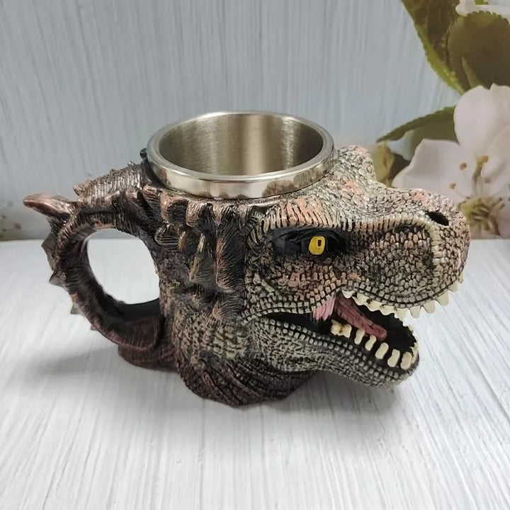 Tazza di Dinosauro Resina creativa Acciaio inossidabile