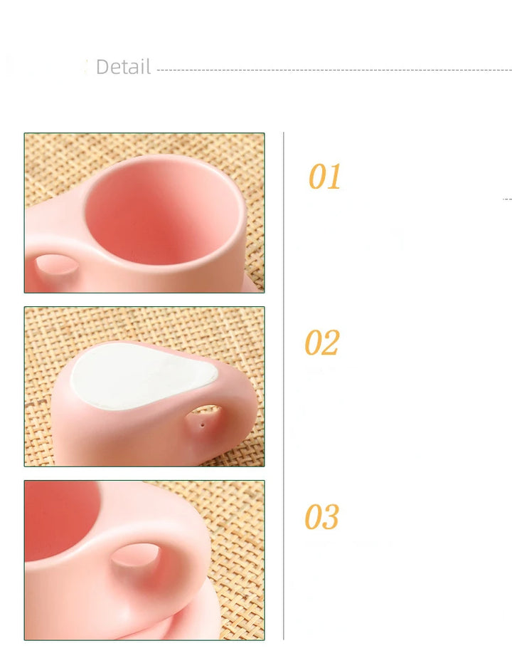 Tazza paffuta fatta a mano grassa da 400ml