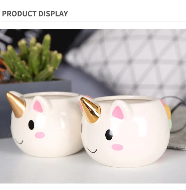 3D Divertente Tazza di Caffè Per Bambini Ragazza Unicorno