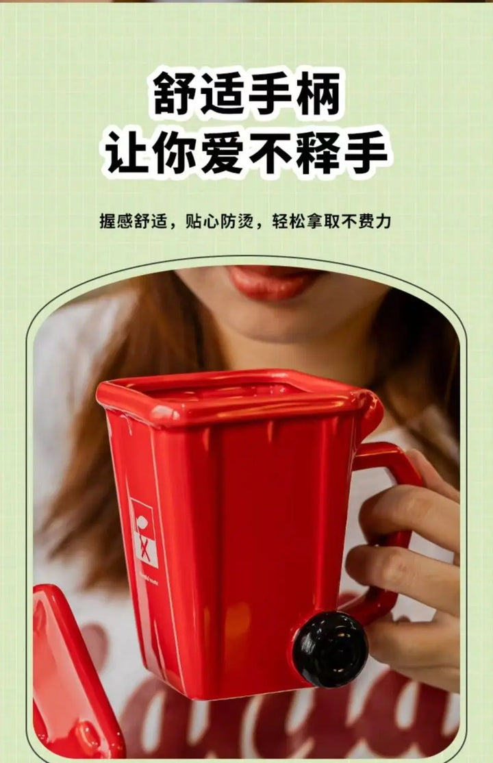 Pattumiera creativa tazza in ceramica