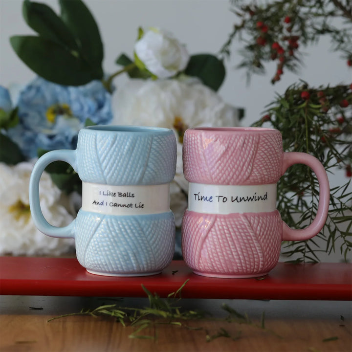 Tazza regalo con motivo creativo lavorato a maglia da 425 ml