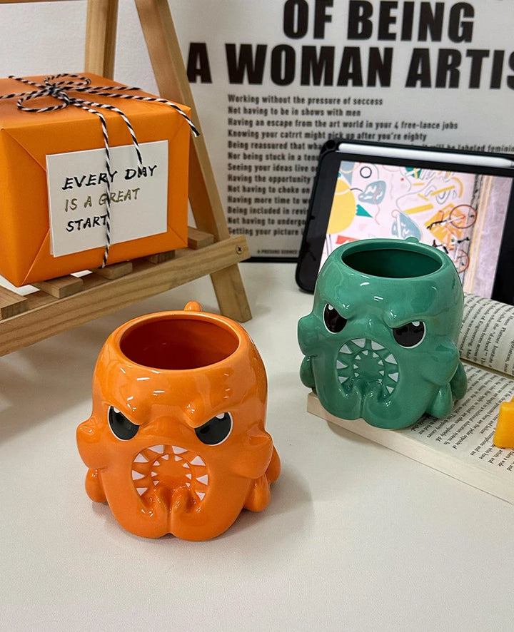 Angry Cthulhu tazza in ceramica
