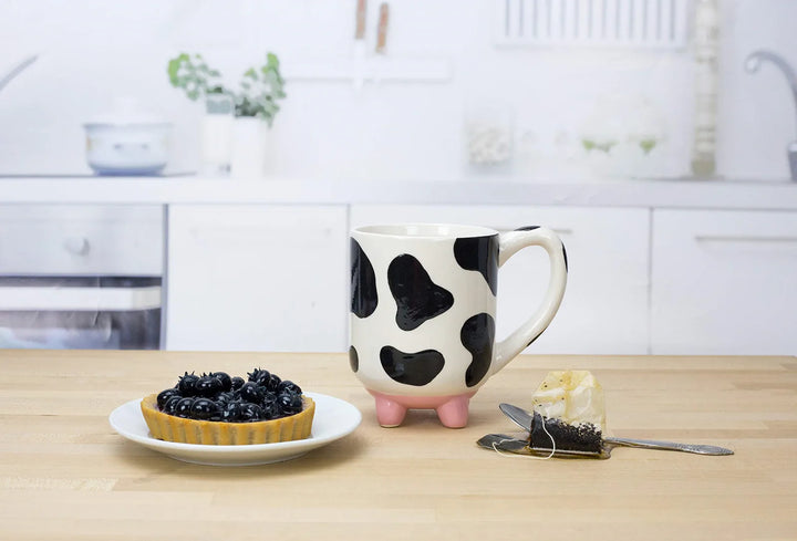 Tazza in ceramica per mucche con piedini antiscivolo