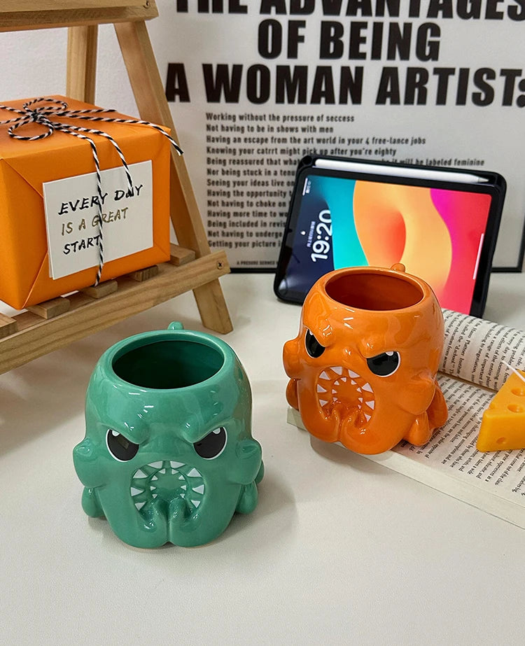 Angry Cthulhu tazza in ceramica