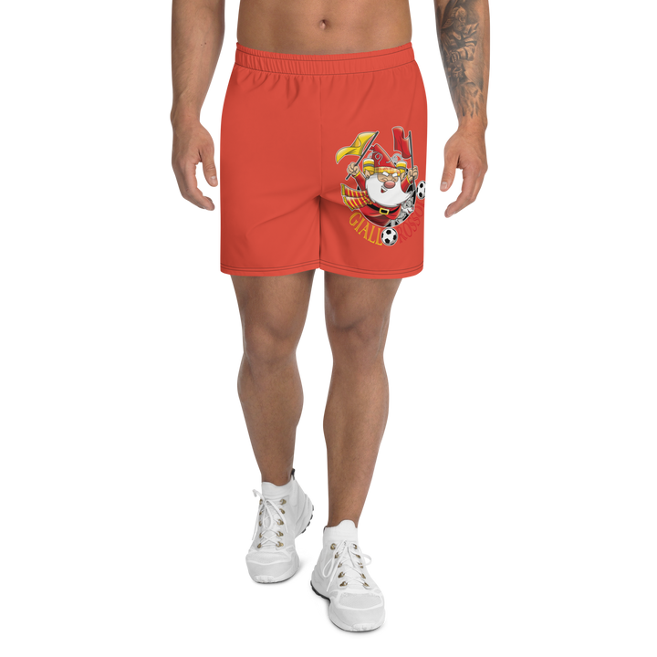 Pantaloncini sportivi in tessuto riciclato GIALLO ROSSOLO - Gufetto Brand 