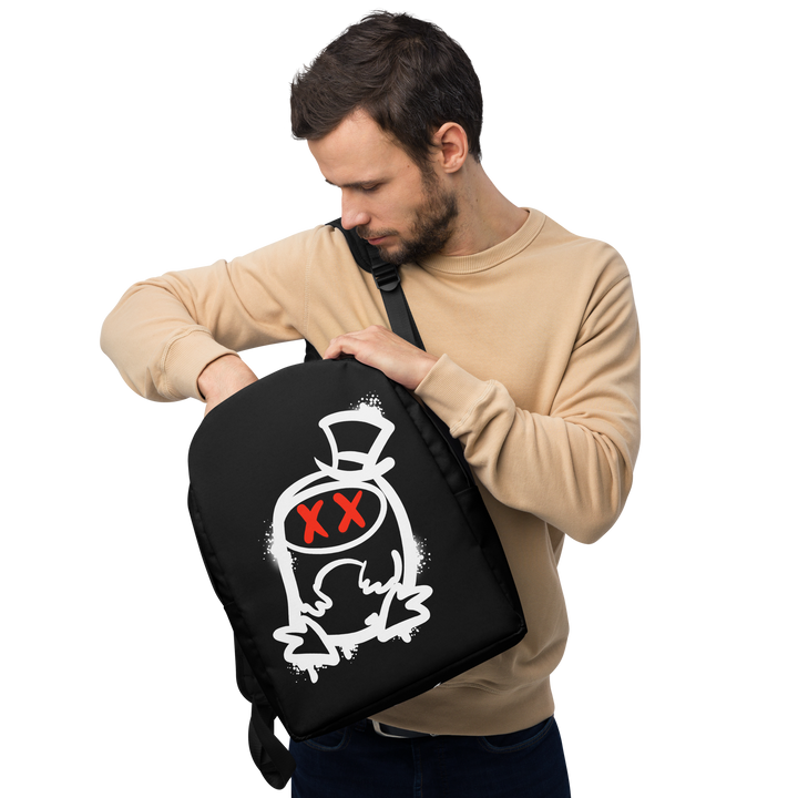 Zaino minimal GUFETTO 2 BIANCO OCCHI ROSSI - Gufetto Brand 