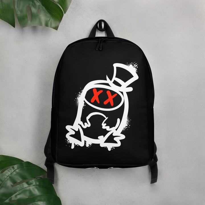 Zaino minimal GUFETTO 2 BIANCO OCCHI ROSSI - Gufetto Brand 