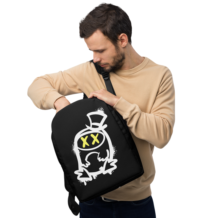 Zaino minimal GUFETTO 2 BIANCO OCCHI GIALLI - Gufetto Brand 