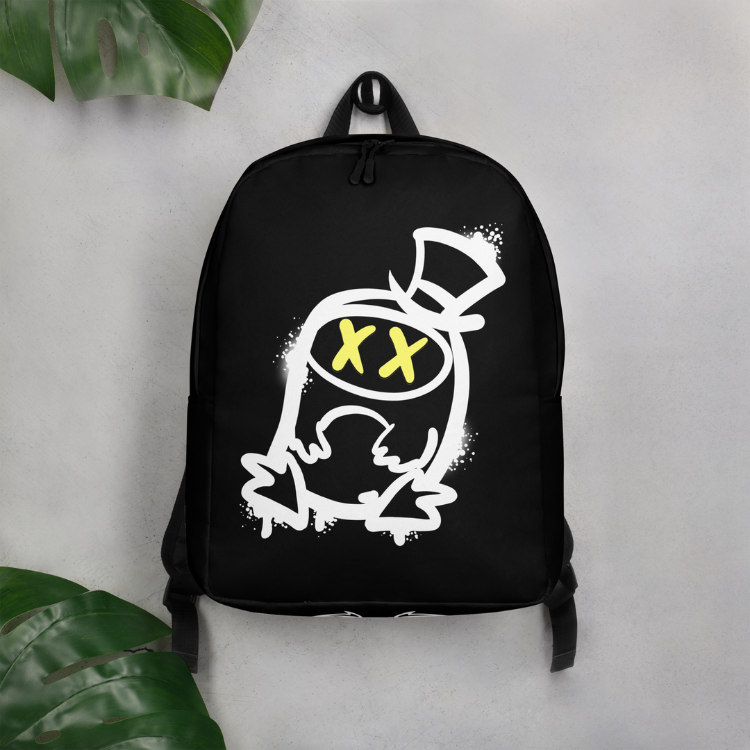 Zaino minimal GUFETTO 2 BIANCO OCCHI GIALLI - Gufetto Brand 