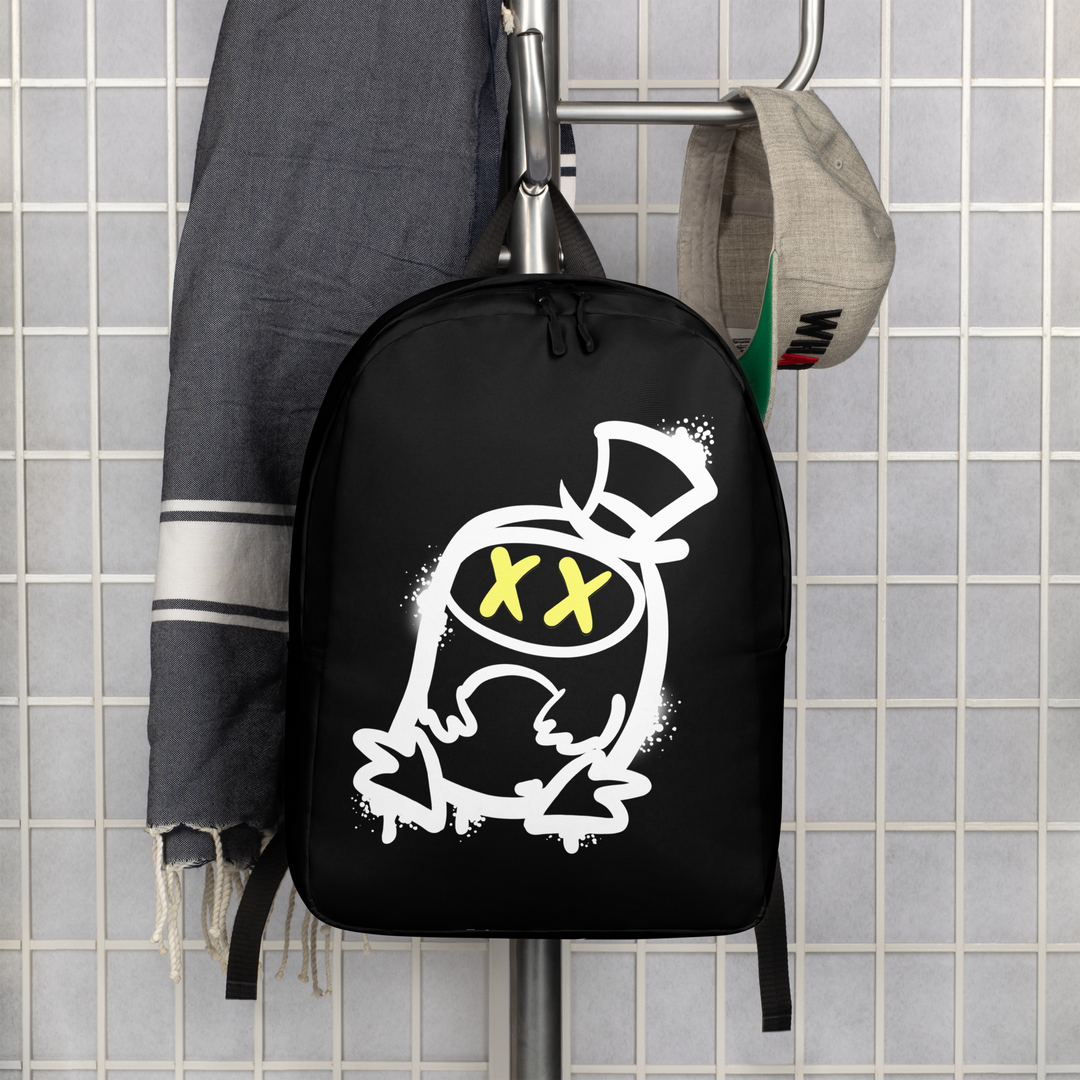 Zaino minimal GUFETTO 2 BIANCO OCCHI GIALLI - Gufetto Brand 