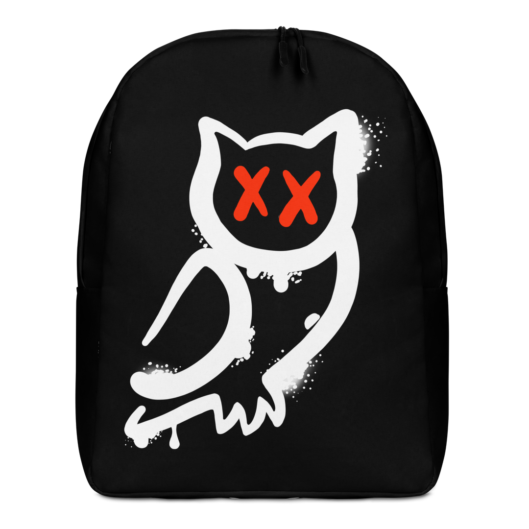 Zaino minimal GUFETTO BIANCO OCCHI ROSSI - Gufetto Brand 