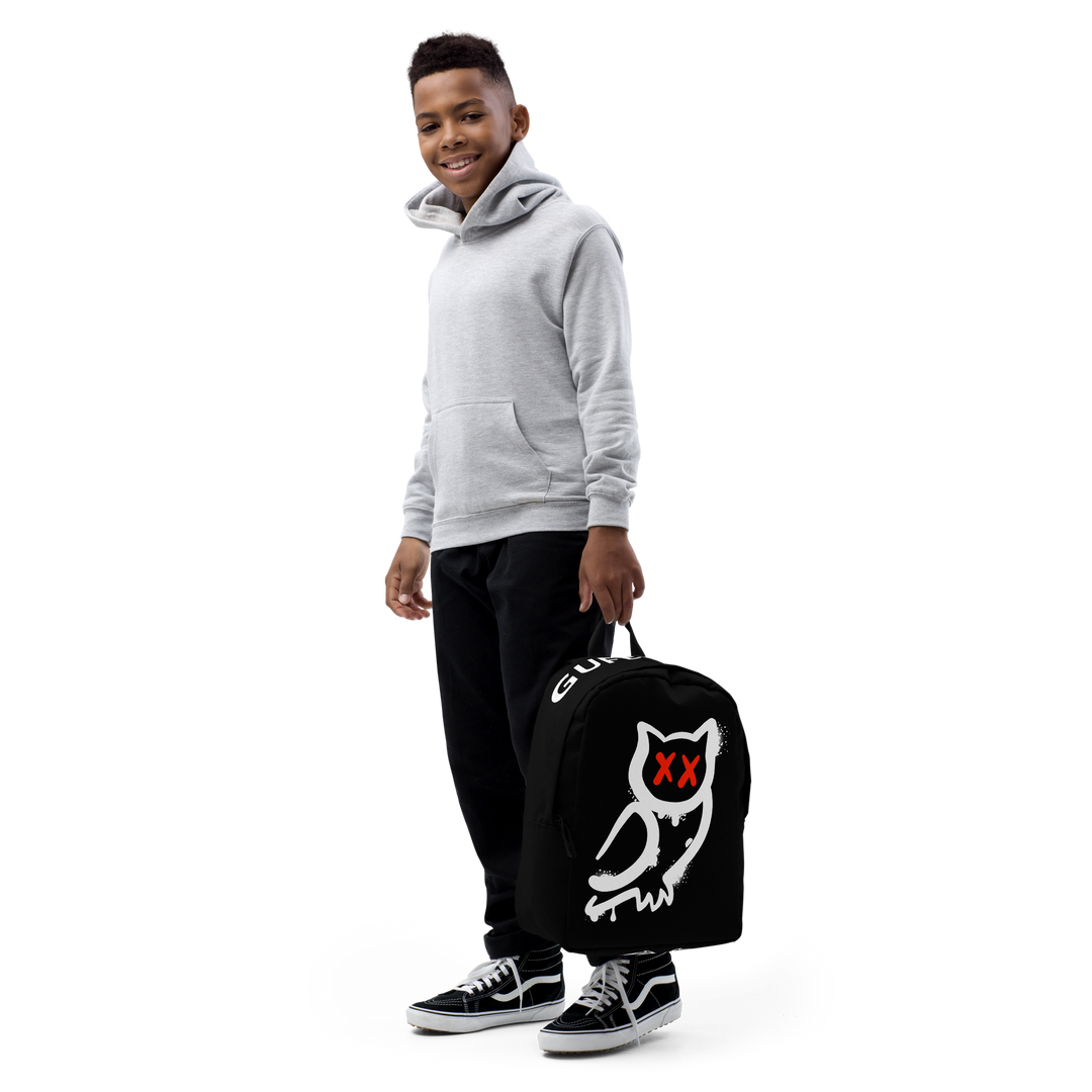 Zaino minimal GUFETTO BIANCO OCCHI ROSSI - Gufetto Brand 