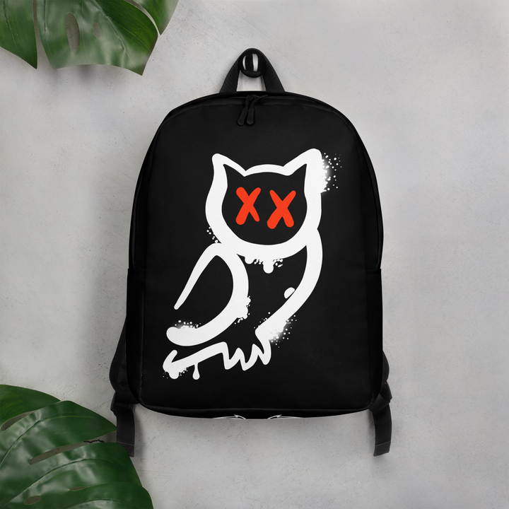 Zaino minimal GUFETTO BIANCO OCCHI ROSSI - Gufetto Brand 