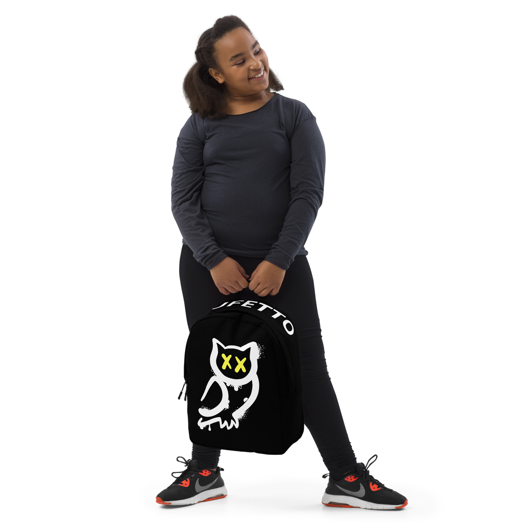 Zaino minimal GUFETTO BIANCO OCCHI GIALLI - Gufetto Brand 