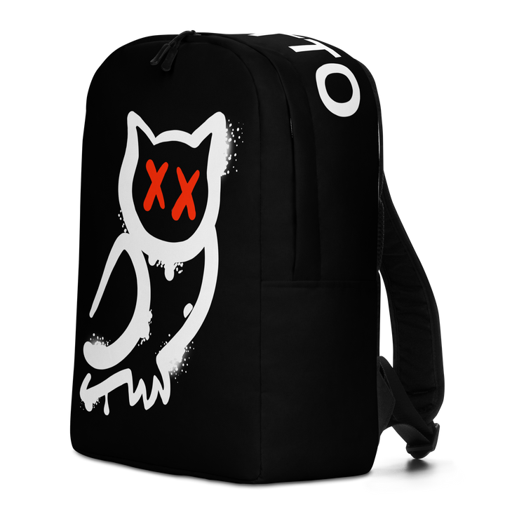 Zaino minimal GUFETTO BIANCO OCCHI ROSSI - Gufetto Brand 