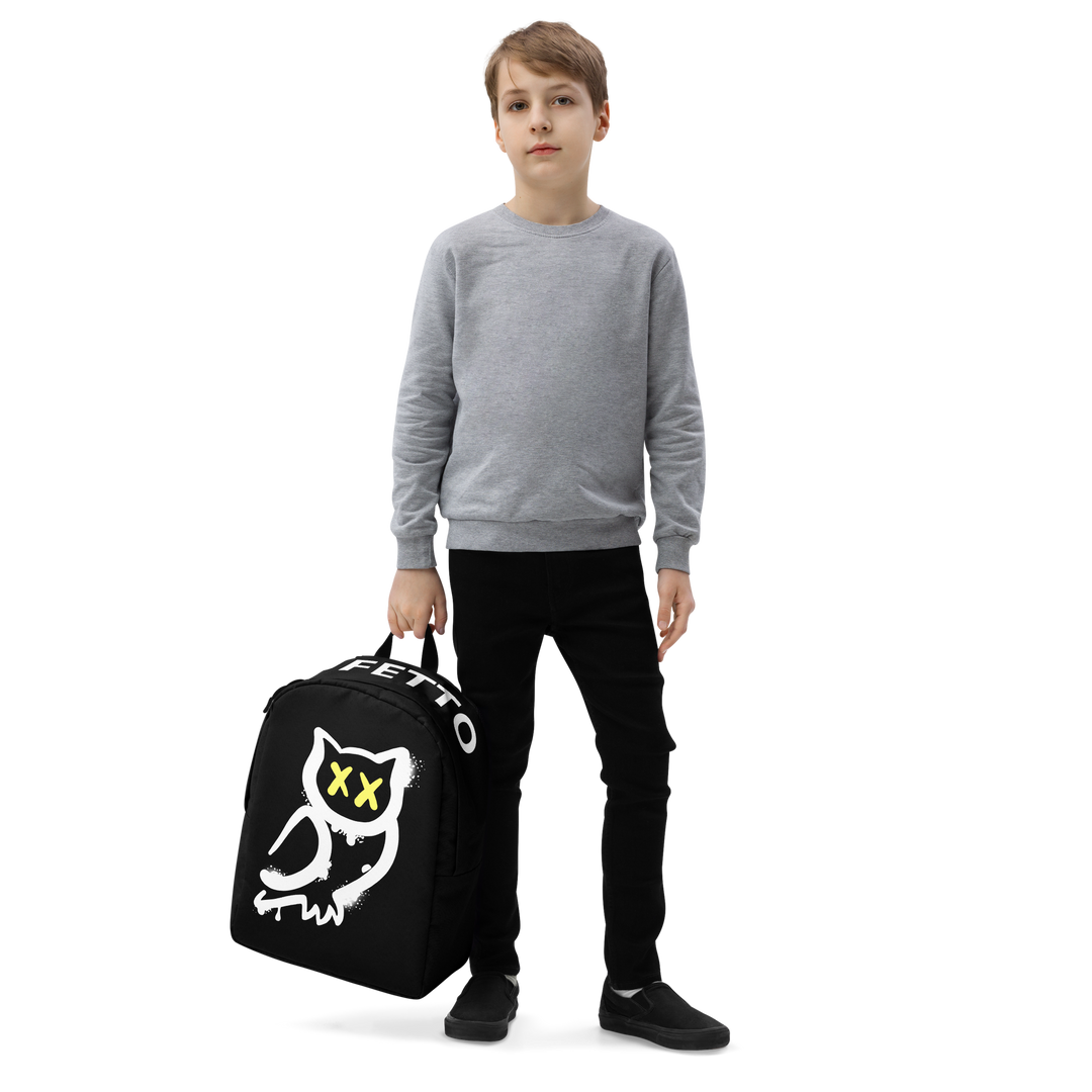 Zaino minimal GUFETTO BIANCO OCCHI GIALLI - Gufetto Brand 