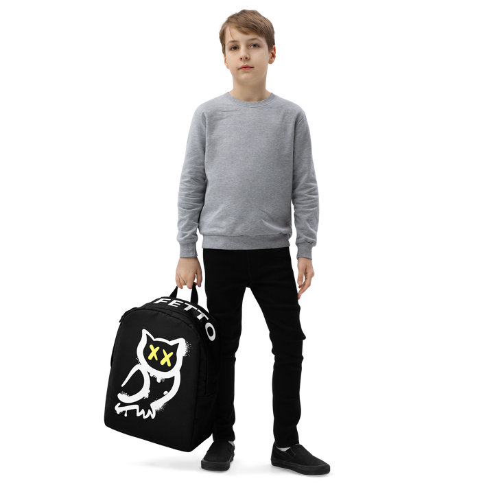 Zaino minimal GUFETTO BIANCO OCCHI GIALLI - Gufetto Brand 