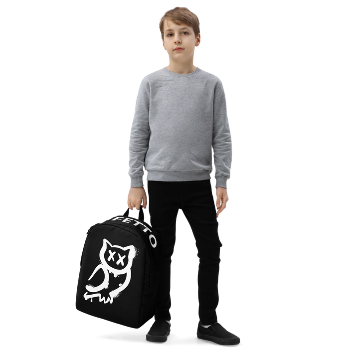 Zaino minimal GUFETTO BIANCO OCCHI BIANCHI - Gufetto Brand 