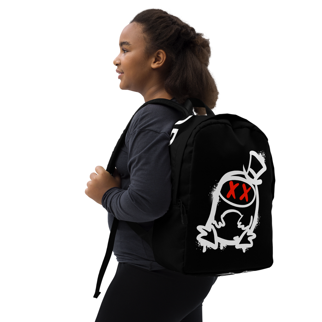 Zaino minimal GUFETTO 2 BIANCO OCCHI ROSSI - Gufetto Brand 