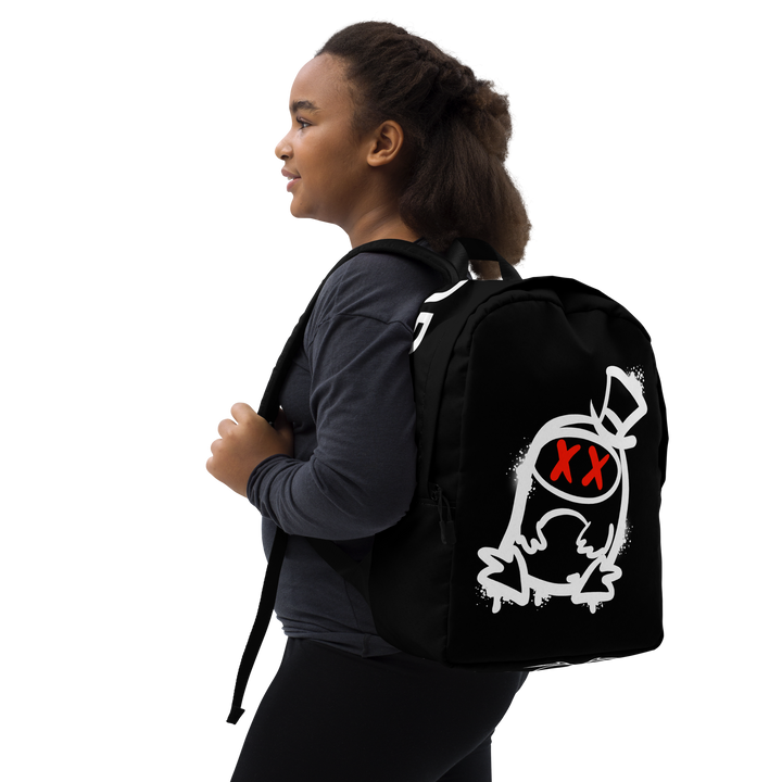 Zaino minimal GUFETTO 2 BIANCO OCCHI ROSSI - Gufetto Brand 