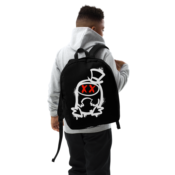 Zaino minimal GUFETTO 2 BIANCO OCCHI ROSSI - Gufetto Brand 