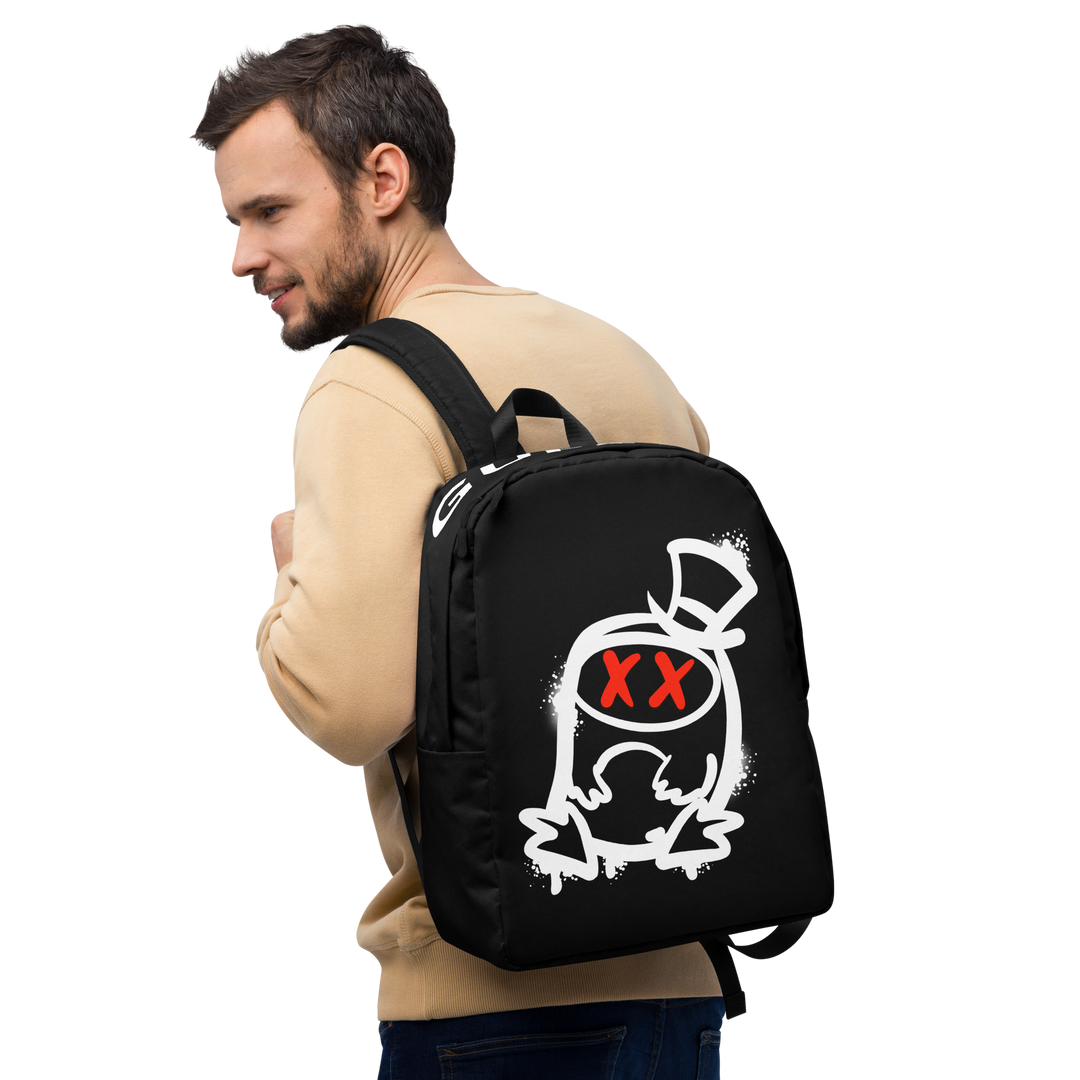 Zaino minimal GUFETTO 2 BIANCO OCCHI ROSSI - Gufetto Brand 