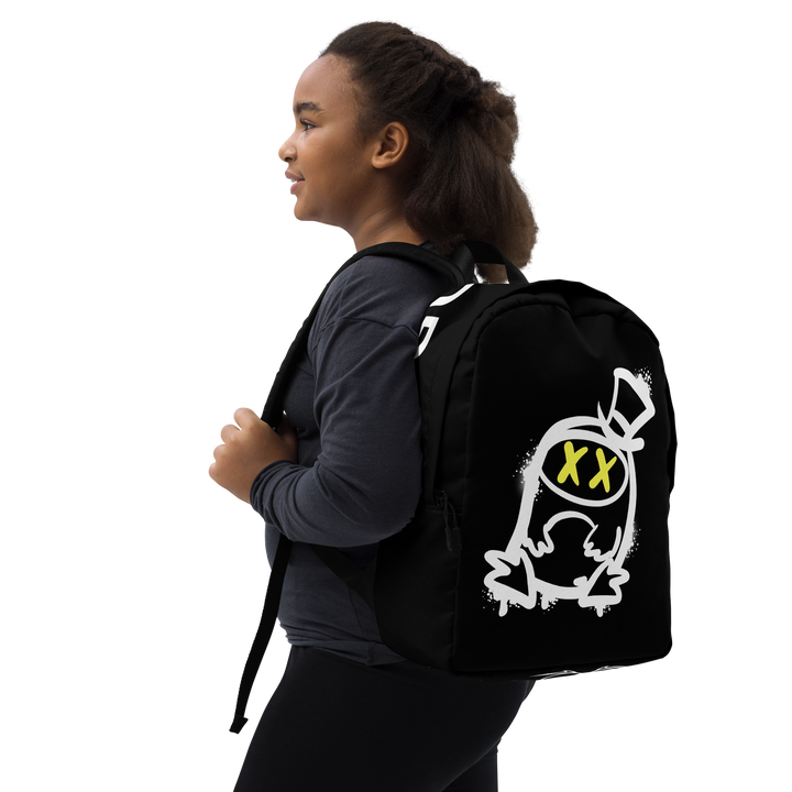 Zaino minimal GUFETTO 2 BIANCO OCCHI GIALLI - Gufetto Brand 