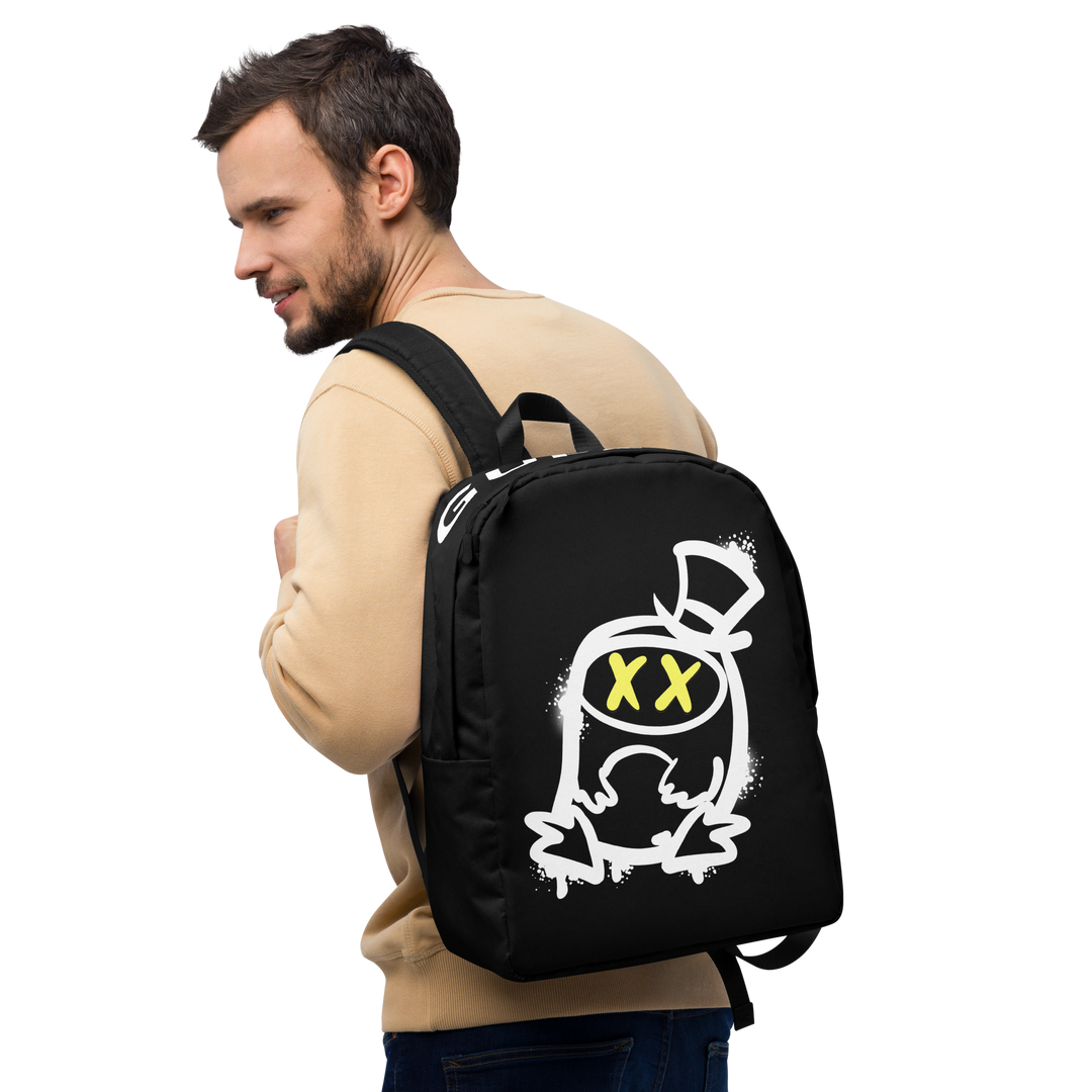 Zaino minimal GUFETTO 2 BIANCO OCCHI GIALLI - Gufetto Brand 