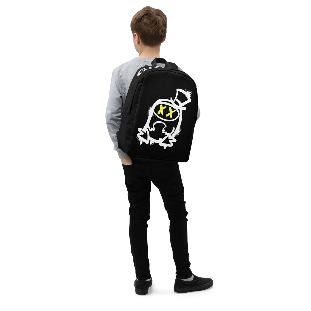 Zaino minimal GUFETTO 2 BIANCO OCCHI GIALLI - Gufetto Brand 