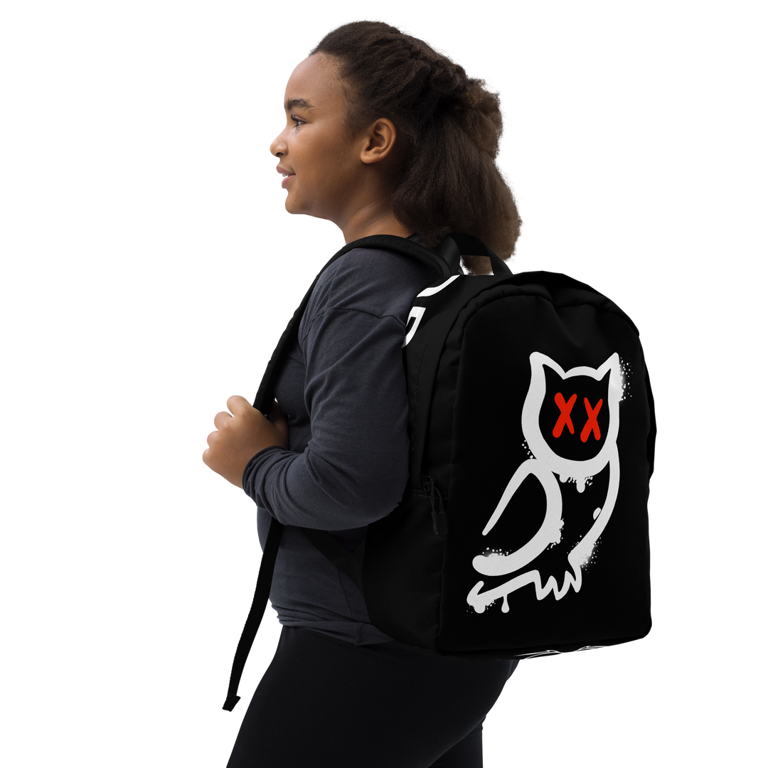 Zaino minimal GUFETTO BIANCO OCCHI ROSSI - Gufetto Brand 