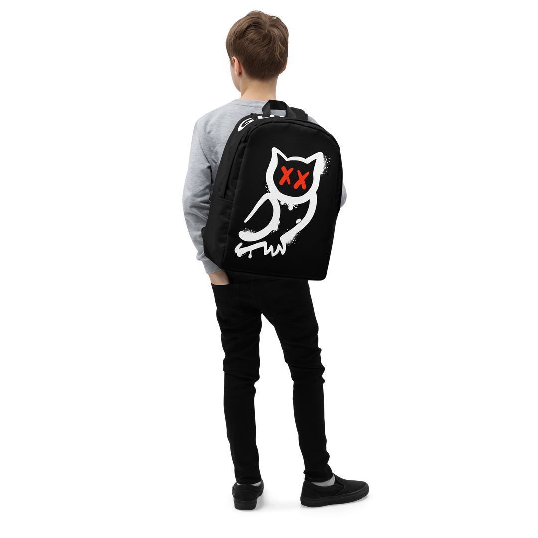 Zaino minimal GUFETTO BIANCO OCCHI ROSSI - Gufetto Brand 