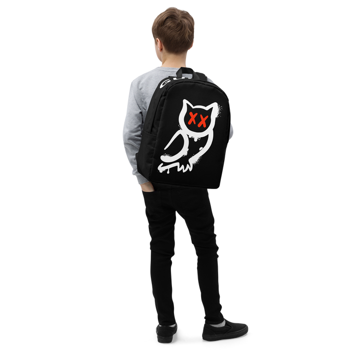 Zaino minimal GUFETTO BIANCO OCCHI ROSSI - Gufetto Brand 