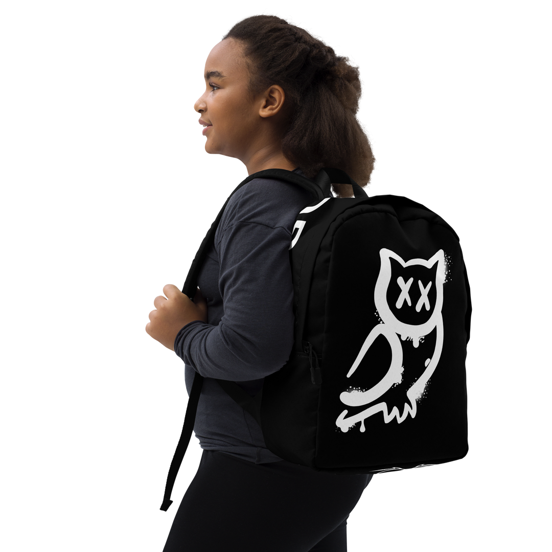 Zaino minimal GUFETTO BIANCO OCCHI BIANCHI - Gufetto Brand 