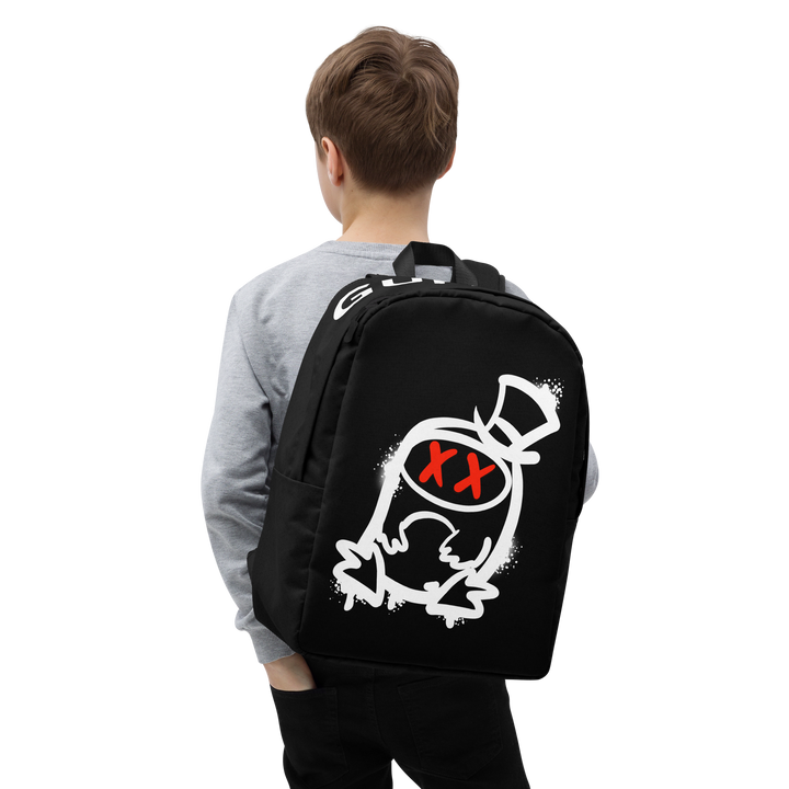 Zaino minimal GUFETTO 2 BIANCO OCCHI ROSSI - Gufetto Brand 