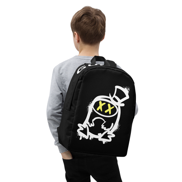 Zaino minimal GUFETTO 2 BIANCO OCCHI GIALLI - Gufetto Brand 