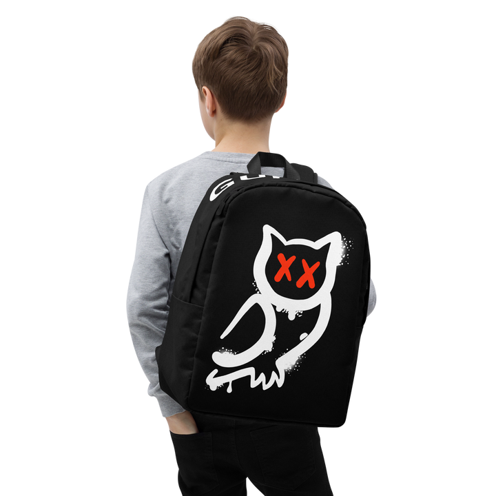 Zaino minimal GUFETTO BIANCO OCCHI ROSSI - Gufetto Brand 