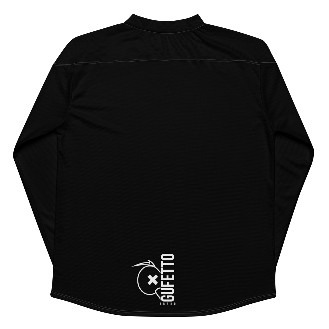 Recycled hockey fan jersey Skull Rose - Gufetto Brand 