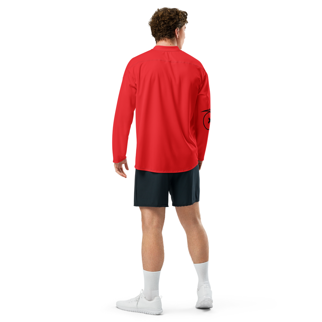 Recycled hockey fan jersey RED OCCHI NERI - Gufetto Brand 