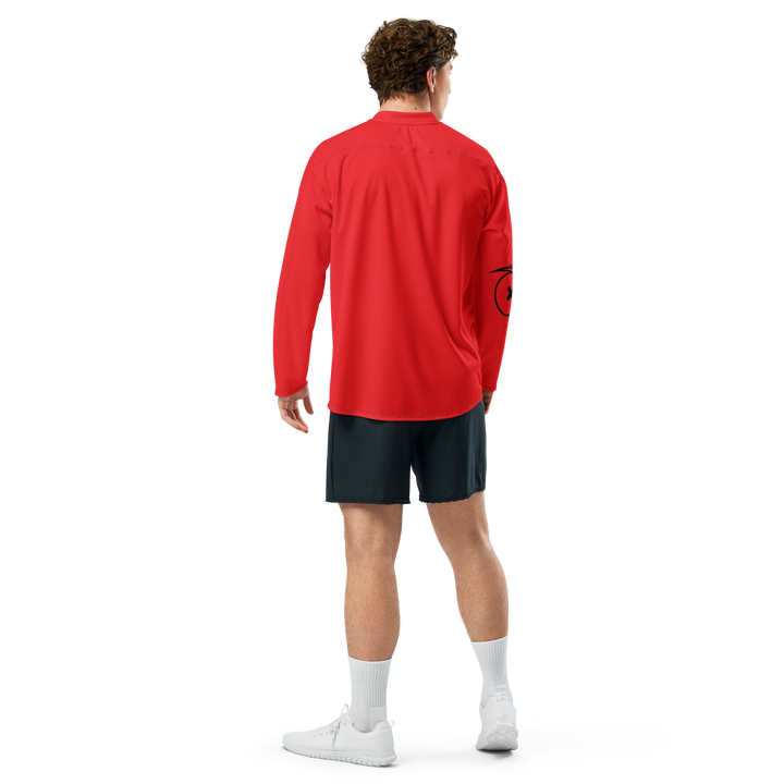 Recycled hockey fan jersey RED OCCHI NERI - Gufetto Brand 