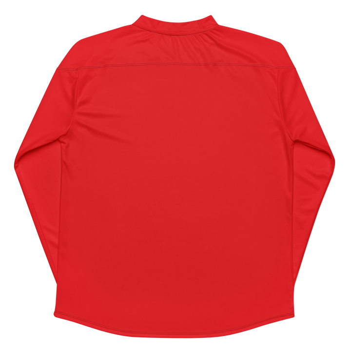 Recycled hockey fan jersey RED OCCHI NERI - Gufetto Brand 