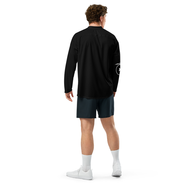 Maglia riciclata fan dell'hockey GUFETTO 1 BIANCO OCCHI GIALLI - Gufetto Brand 