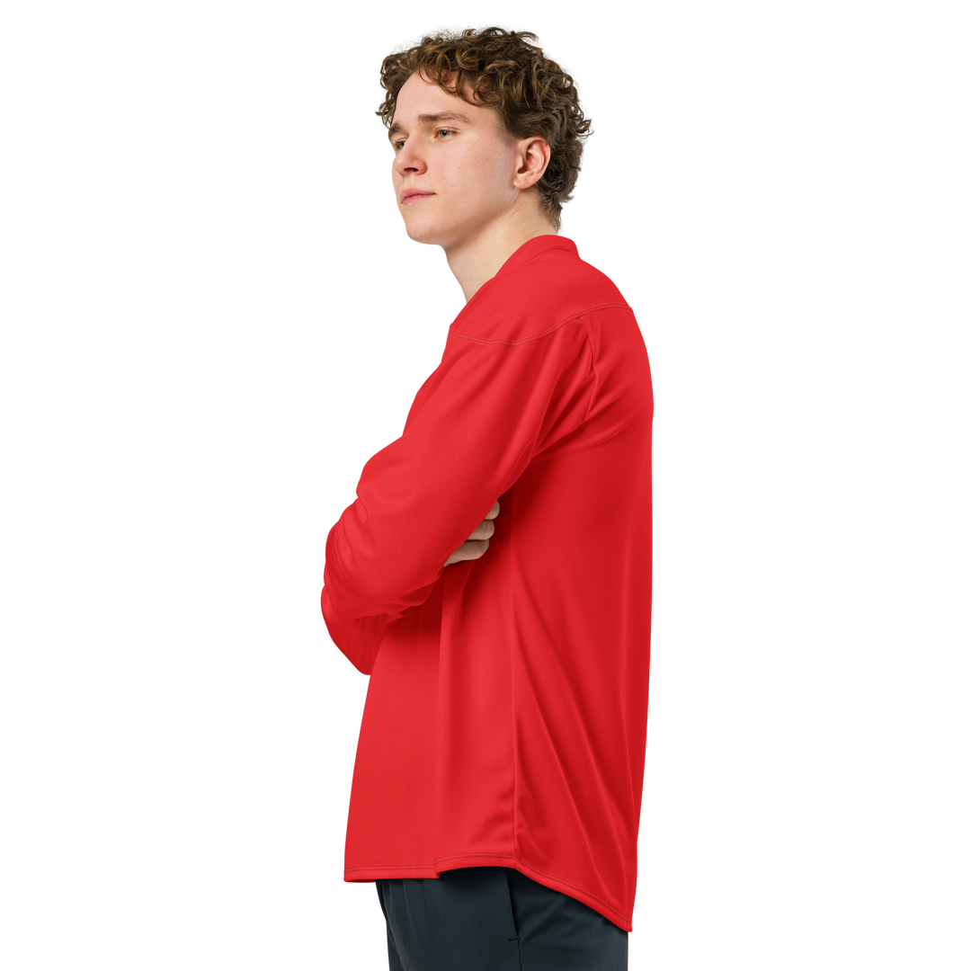 Recycled hockey fan jersey RED OCCHI NERI - Gufetto Brand 