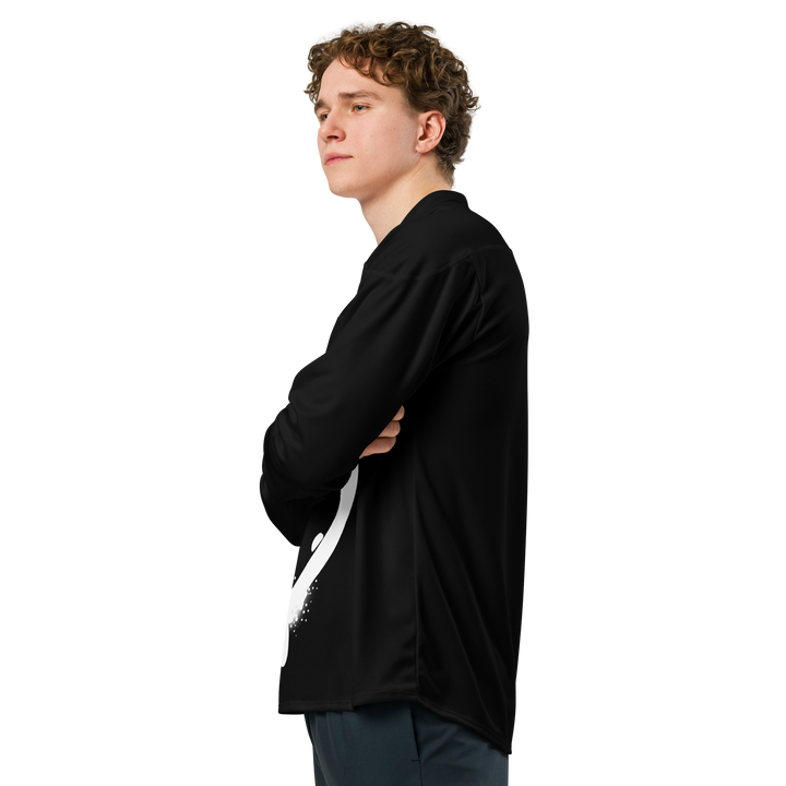 Maglia riciclata fan dell'hockey GUFETTO 1 BIANCO OCCHI ROSSI - Gufetto Brand 